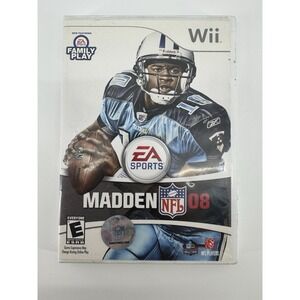 Madden NFL 08 Nintendo Wii EA Sports With Manual CIB